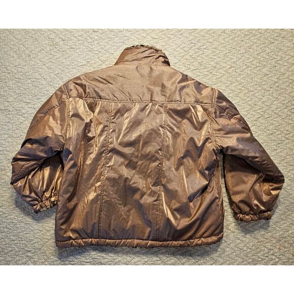 Reversible Coat Gold Faux Leopard Print Unbranded Womens  No Size Tag 3X - 4X - Picture 3 of 12